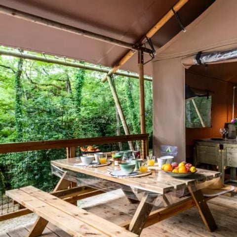 Tenda in tela e legno 6 persone - Lodge XL Luxe Sanders 4 Camere 6 Persone