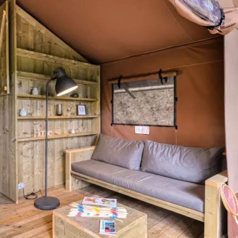 Safaritent 6 personen - Lodge XL Luxe Sanders 4 Kamers 6 Personen