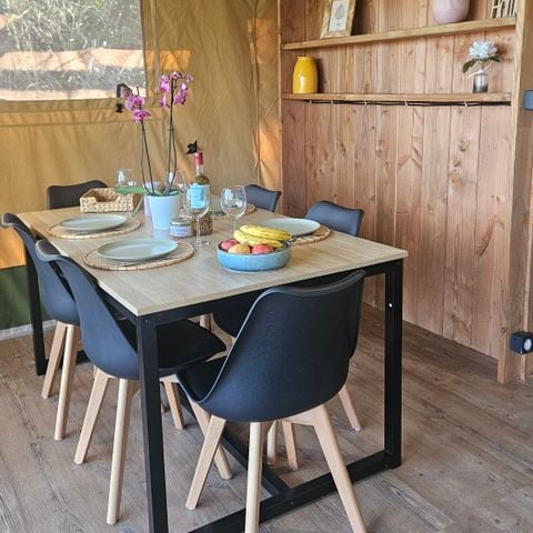 ALBERGUE 4 personas - SAFARI LODGE NATURE SANDERS Tienda de 2 dormitorios - terraza cubierta (sin baño privado)