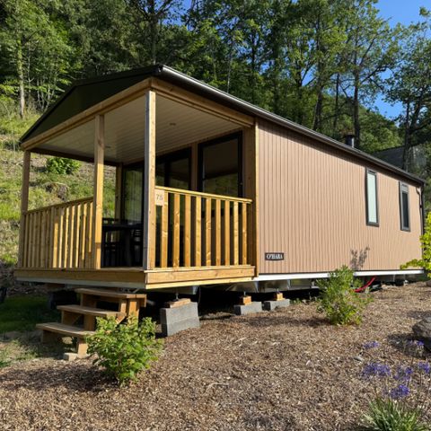 Mobilheim 4 personen - Komfort Premium Living - Klimaanlage/Spülmaschine - Bettwäsche und Handtücher inbegriffen (Haustiere verboten)