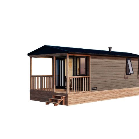 Mobilheim 4 personen - Komfort Premium Living - Klimaanlage/Spülmaschine - Bettwäsche und Handtücher inbegriffen (Haustiere verboten)