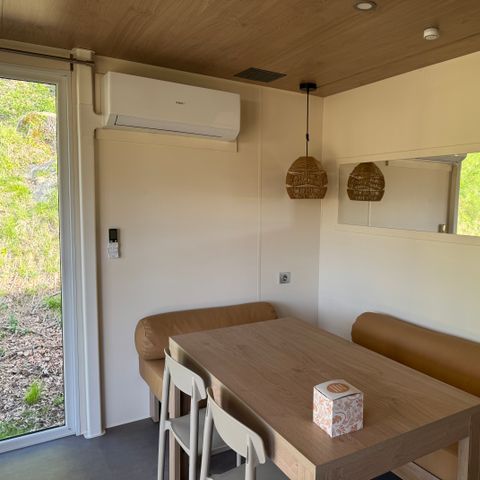 Mobilheim 4 personen - Komfort Premium Living - Klimaanlage/Spülmaschine - Bettwäsche und Handtücher inbegriffen (Haustiere verboten)