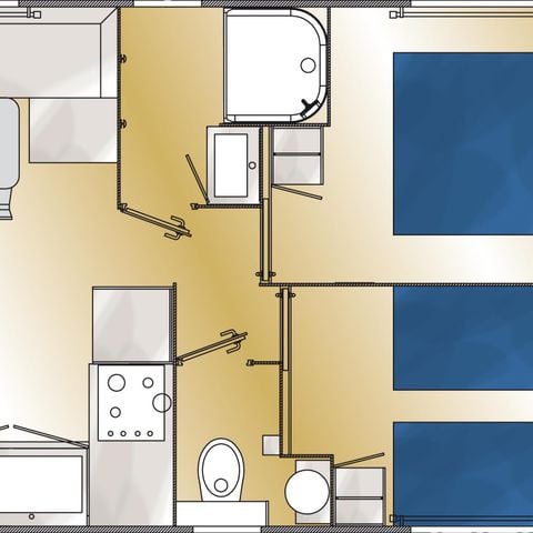 Mobilheim 4 personen - Tourmalet 2 Zimmer