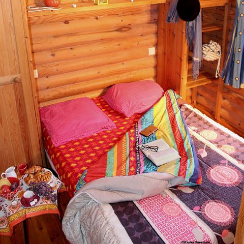 CHALET 2 personnes - Formule PREMIUM - Chalet ou mobile-home 1 chambres = draps + serviettes +ménage
