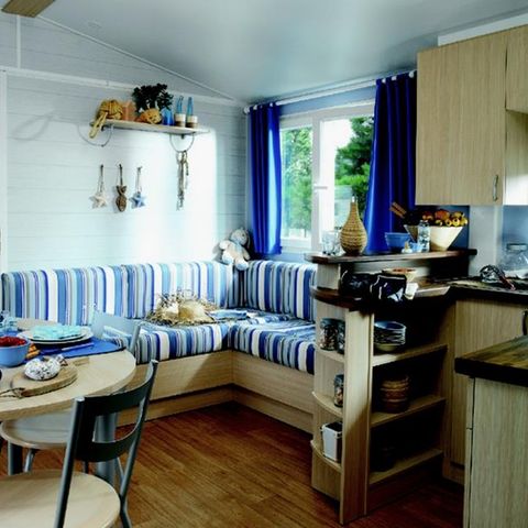 CHALET 2 persone - Pacchetto PREMIUM - Chalet o casa mobile con 1 camera da letto = lenzuola + asciugamani + lavori domestici