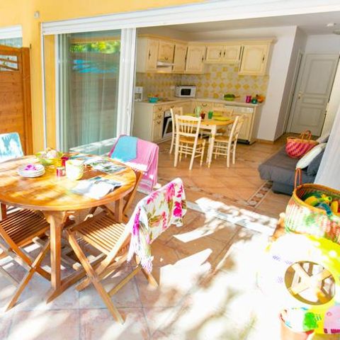 Wohnung 4 personen - 3-Zimmerwohnung Mezzanine 56 m² - 2 Schlafzimmer - Klimaanlage und TV