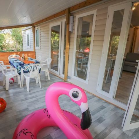 Stacaravan 6 personen - Bora-Bora - 38m² - 3 kamers - airconditioning