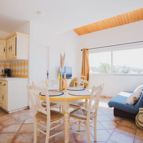 Apartement 4 Personen - 3-Zimmer-Wohnung Mezzanine 45m² - 2 Schlafzimmer - Klimaanlage und TV - Meer- und Poolblick