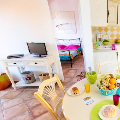 Wohnung 4 personen - 3-Zimmer-Wohnung Startseite 45 m² - 2 Schlafzimmer - Klimaanlage und TV