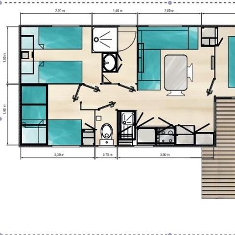 Mobile home 6 persons - JONQUILLE