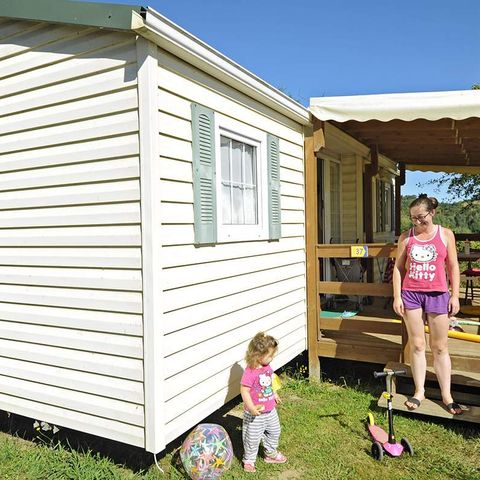 MOBILHOME 7 personas - CABAÑA + aire acondicionado