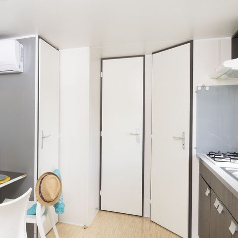 MOBILHOME 4 personas - CABAÑA + aire acondicionado