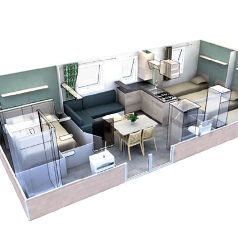 Mobilheim 6 Personen - MH3 30 m²