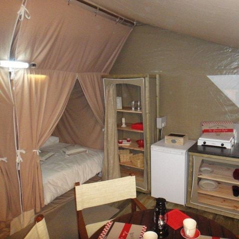 Tente en toile et en bois 5 personnes - Lodge Canada