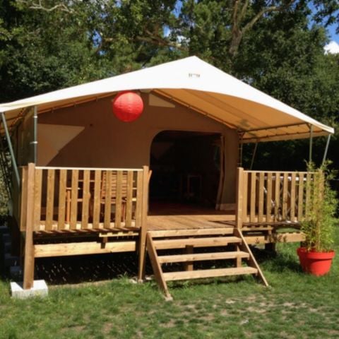 Tente en toile et en bois 5 personnes - Lodge Canada