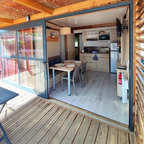Chalet 5 personen - Chalet Morea, 25M², 2K, Airconditioning, Terras