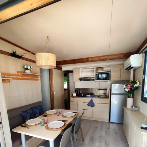 Chalet 5 personen - Chalet Morea, 25M², 2K, Airconditioning, Terras