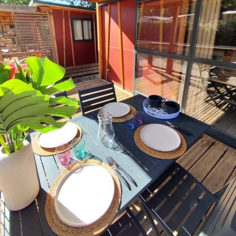 Chalet 5 personen - Chalet Morea, 25M², 2Schlafzimmer, Klimaanlage, Terrasse