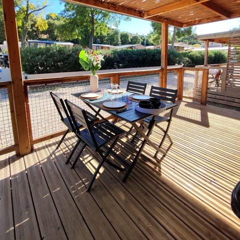 Chalet 5 personen - Chalet Morea, 25M², 2K, Airconditioning, Terras