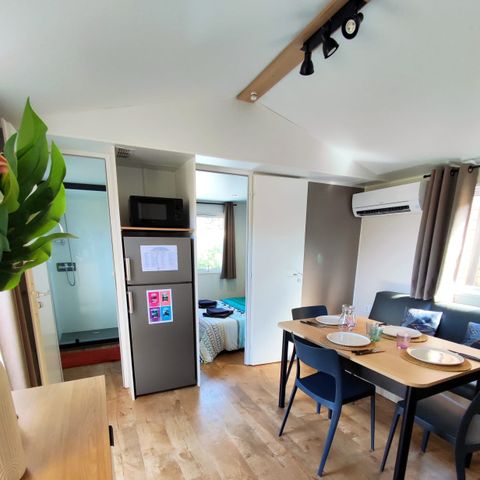 Stacaravan 6 personen - MH EVASION, 33.3m², 3 slaapkamers, air-conditioning, Terras