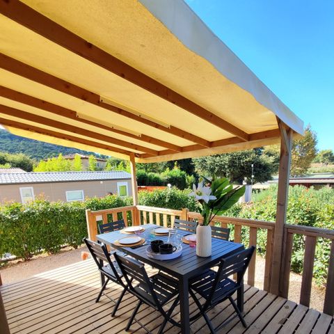 Casa mobile 6 persone - MH EVASION, 33.3m², 3 camere da letto, aria condizionata, terrazza