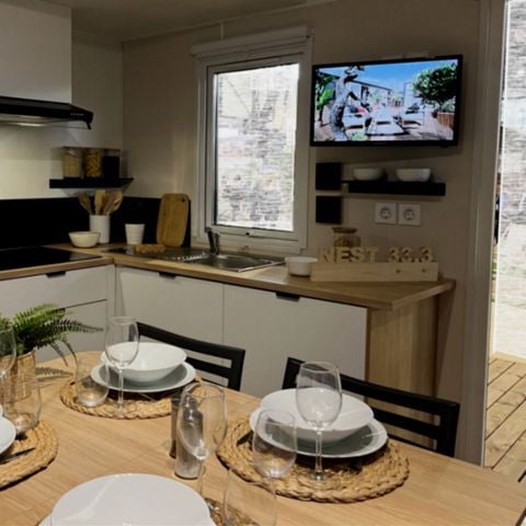 Mobilhome 6 personnes - MH EVASION - 33.3m² - 3 chambres - Clim - Terrasse