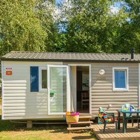 Mobilheim 6 Personen - Comfort | 2 Schlafz. | 4/6 Pers. | Einfache Terrasse