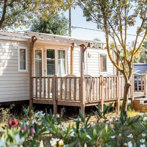 Mobilheim 6 personen - Comfort | 3 Schlafz. | 6 Pers. | Erhöhte Terrasse