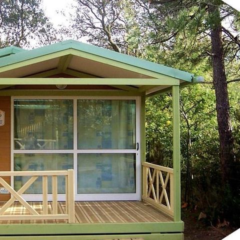 Chalet 2 personen - la Favière - überdachte Terrasse