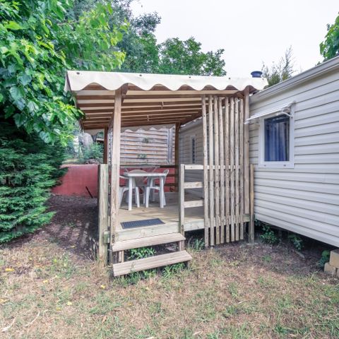 Mobilheim 3 Personen - TAMARIS - überdachte Terrasse