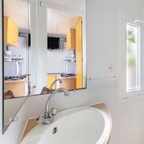 MOBILHOME 3 personas - TAMARIS - terraza cubierta