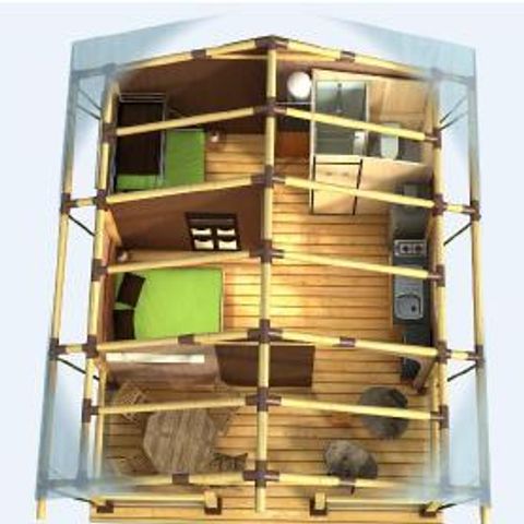 TENTE 5 personnes - Lodge Cap Bénat