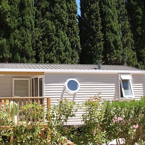 Mobilheim 4 personen - Mobil Home Îles D'or - 23m² - 2 Zimmer + halbüberdachte Terrasse