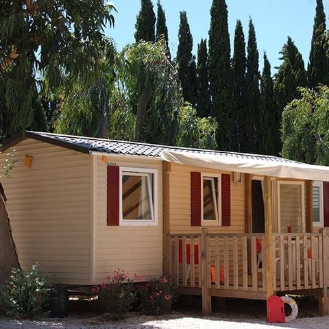 Stacaravan 2 personen - Stacaravan Corail - 26m² - 2 kamers + Overdekt terras