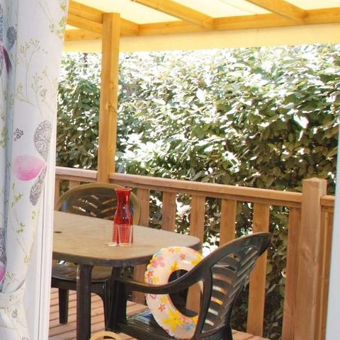 Mobilheim 4 personen - Mobilheim Océane - 26m² - 2 Zimmer + Überdachte Terrasse