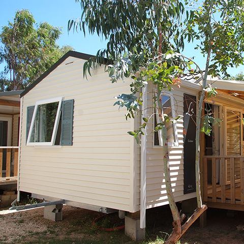 Mobilheim 4 personen - Mobilheim Océane - 26m² - 2 Zimmer + Überdachte Terrasse
