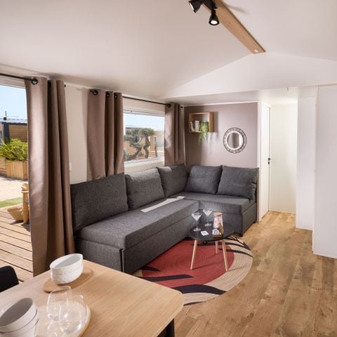 Stacaravan 6 personen - Stacaravan Vanilla met 3 slaapkamers en airconditioning