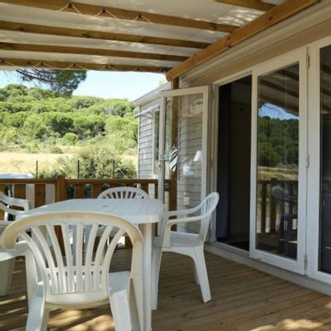 Mobilhome 8 personnes - PRESTIGE - 3 chambres - Clim et TV