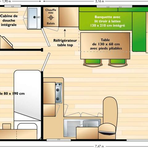 Mobile home 6 persons - THE SKY