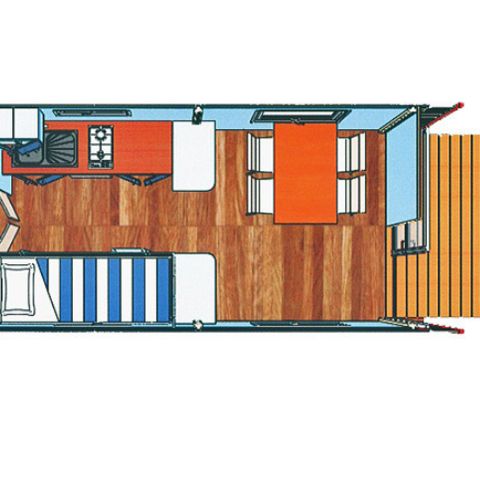 ALOJAMIENTO INUSUAL 4 personas - ROULOTTE - sin instalaciones sanitarias 18 m