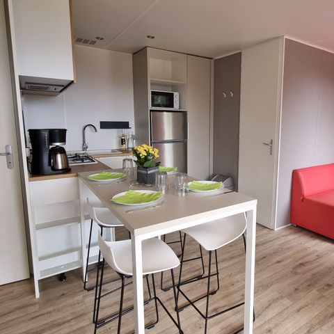 Mobile home 4 persons - CONFORT PLUS 2 bedrooms 8mx4m (29.9m²) + air conditioning + dishwasher + terrace + tv