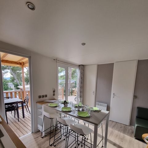 MOBILE HOME 6 people - CONFORT PLUS 3 bedrooms 8.81mx4m (33m²) + air conditioning + dishwasher + terrace + tv