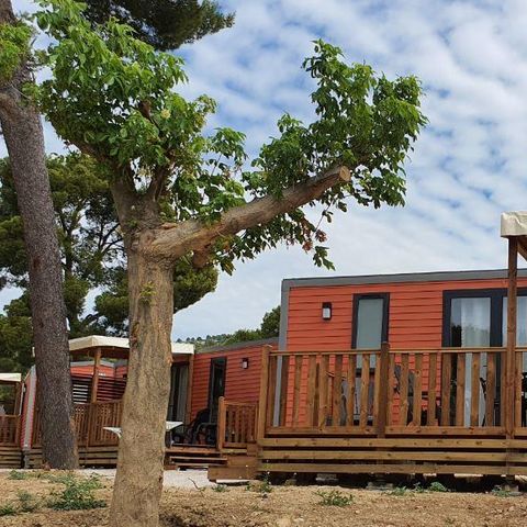 Mobile home 6 persons - CONFORT PLUS 3 bedrooms 8.81mx4m (33m²) + air conditioning + dishwasher + terrace + tv