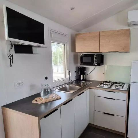Stacaravan 4 personen - Mobile-Home Figuerolles 3 Kamers 4 Personen Airconditioning + TV