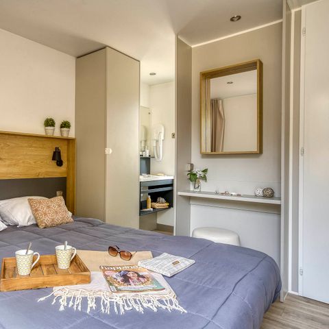 Mobilheim 4 Personen - Cottage Privilège Plus TV Clim - 2 Zi / 2 Bäder - 4 Personen