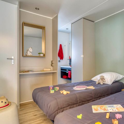 Mobilheim 4 Personen - Cottage Privilège Plus TV Clim - 2 Zi / 2 Bäder - 4 Personen