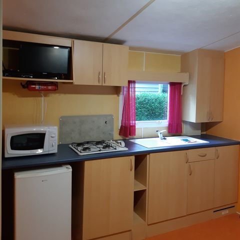 Mobilheim 4 Personen - 24m2, 2 Zimmer ( n°24 und n°27) integrierte Terrasse