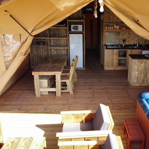 Safarizelt 6 Personen - Eco-Lodge WOODY 3 Zimmer