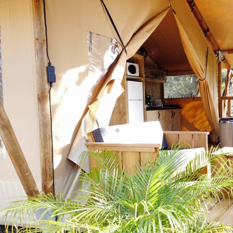 Safarizelt 4 Personen - Eco-Lodge WOODY 2 Zimmer
