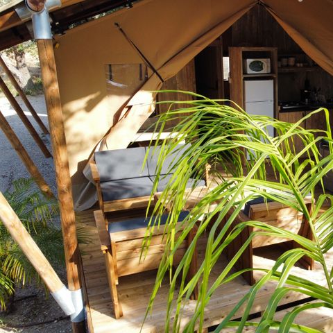 Safarizelt 4 Personen - Eco-Lodge WOODY 2 Zimmer